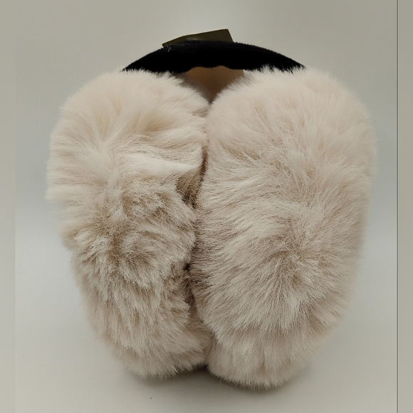 Faux Fur Earmuffs in Cream and Black BNWT - Picture 2 of 2